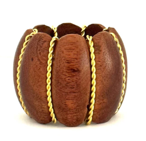Pumpkin Napkin Ring, Dark Brown/Wood